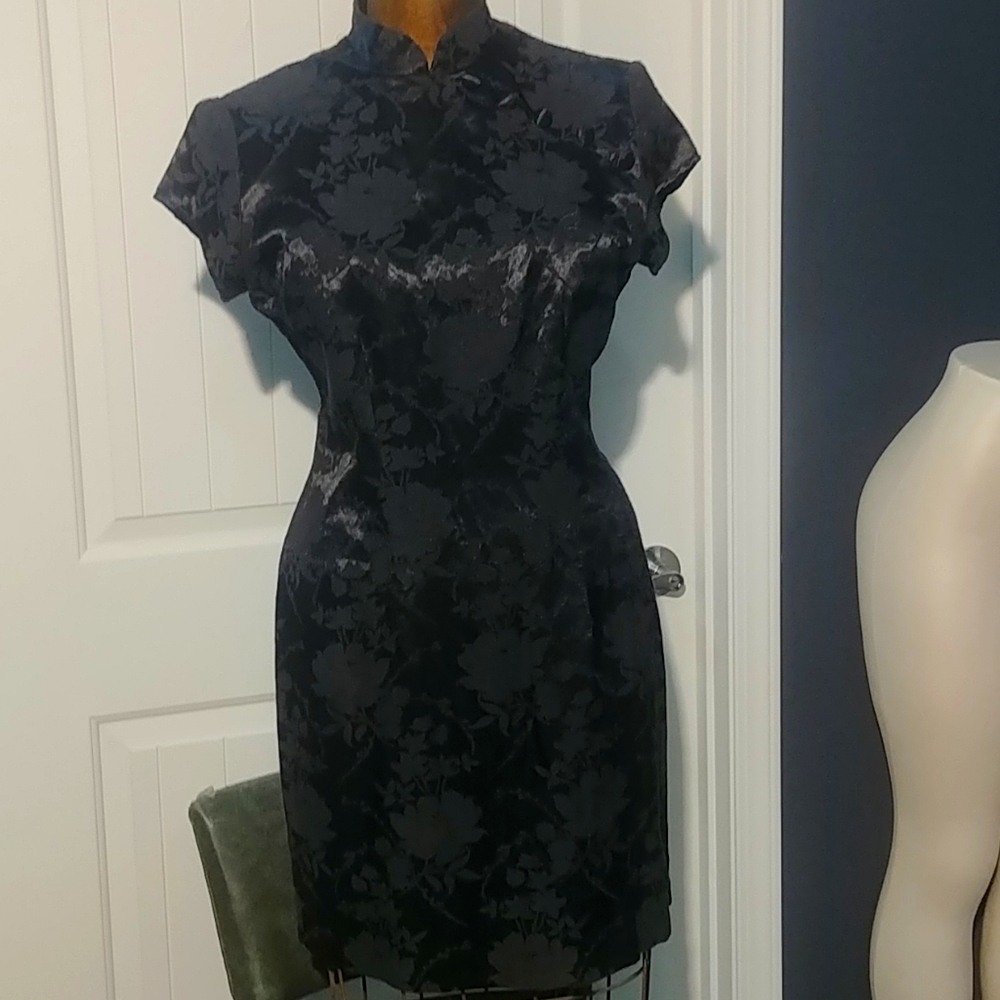Asian Style Little Black Dress